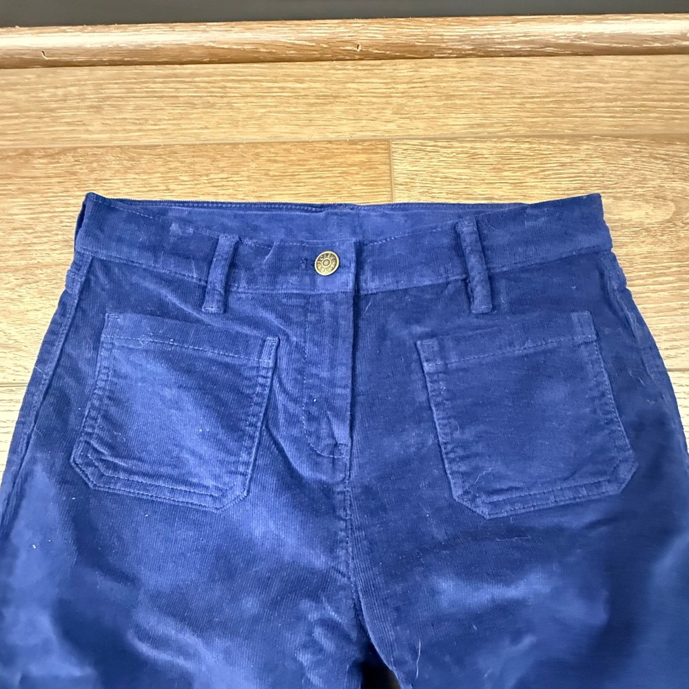 Crewcuts by J.Crew Girls Straight Leg Corduroy Pants Navy Blue NWT Size 14